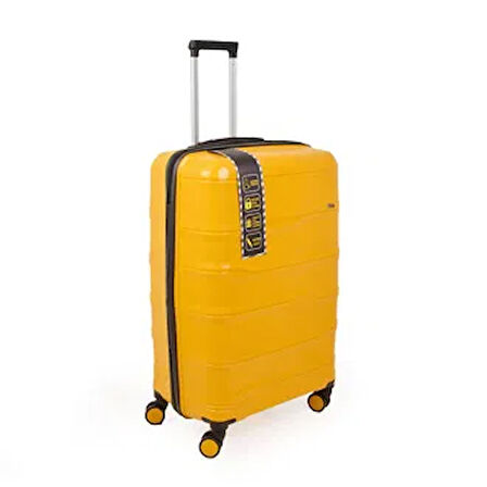 PP Büyük Boy Valiz - Hardal - 77x45x32 cm