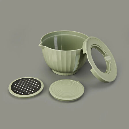 Home Mixer Bowl Set - Yeşil - 2650 ml