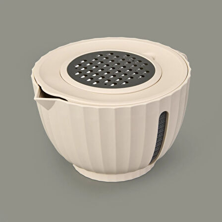 Home Mixer Bowl Set - Krem - 2650 ml