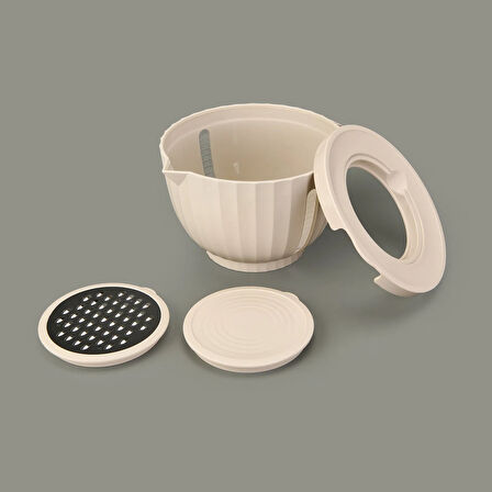 Home Mixer Bowl Set - Krem - 2650 ml