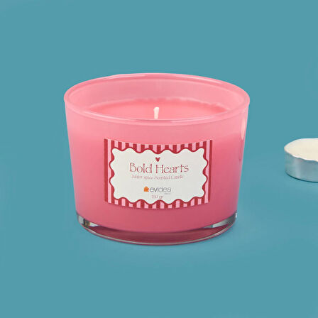 Deco Bold Hearts Mum - Pembe - 150 gr