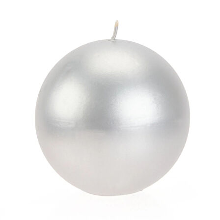 Parlak Top Mum - Silver - 8 cm