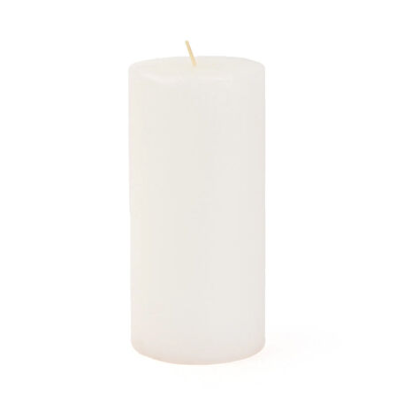 Soft White Büyük Baton Mum - Beyaz - 7x15 cm