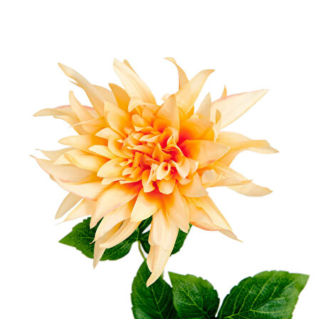 Dekoratif Dahlia Turuncu Yapay Çiçek - 64 cm