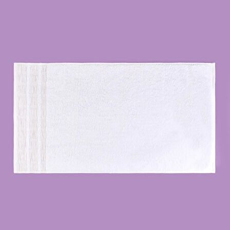 Soft Golden Star Shiny Yüz Havlusu - Ekru - 50x90 cm