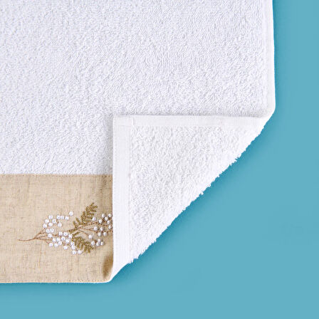 Soft French Cottage Ruva El Havlusu - Ekru - 30x50 cm