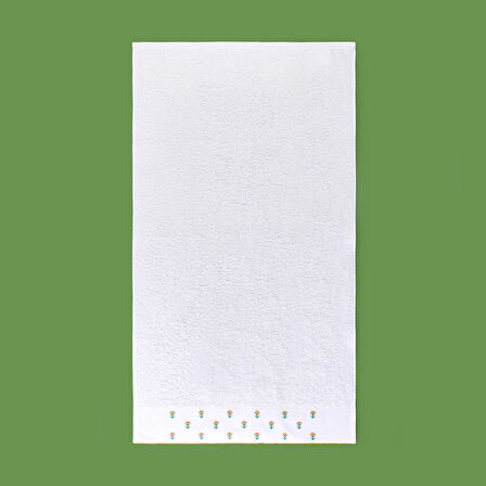 Soft Urban Delight Braga Yüz Havlusu - Ekru / Hardal - 50x90 cm