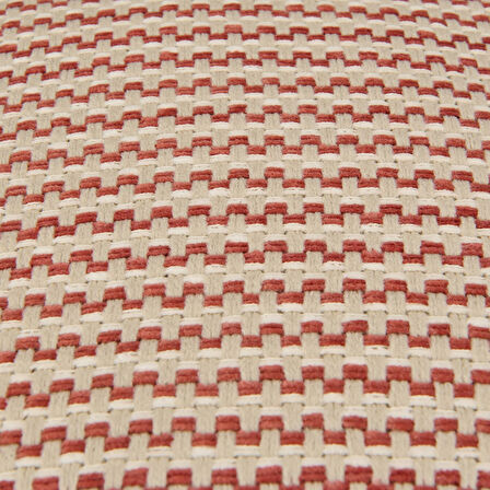 Soft Shiny Kırlent - Bej / Kiremit - 45x45 cm