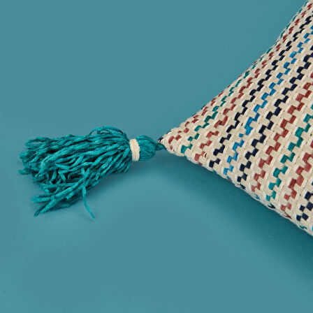 Soft Shiny Kırlent - Renkli - 30x50 cm