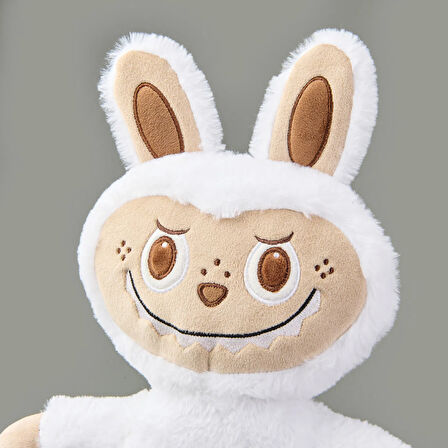 Soft Sevimli Canavar Figürlü Yastık - Ekru - 40x30 cm