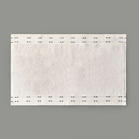 Soft Tiny El Havlusu - Ekru / Siyah - 30x50 cm