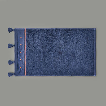 Soft Piene El Havlusu - Lacivert / Kiremit - 30x50 cm