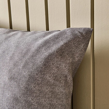 Soft Tanura Kolay Ütülenir 2'li Yastık Kılıfı - Antrasit - 50x70 cm