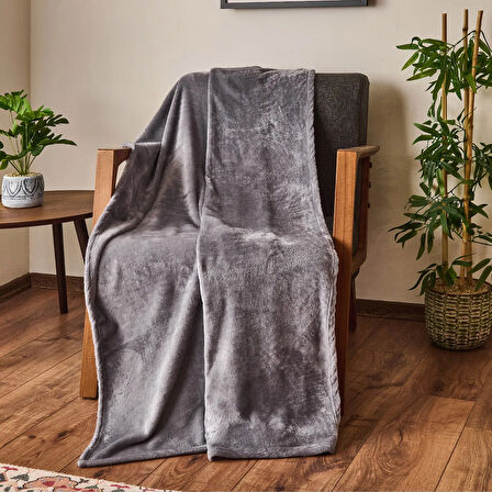 Soft Wellsoft TV Battaniyesi - Gri - 120x160 cm