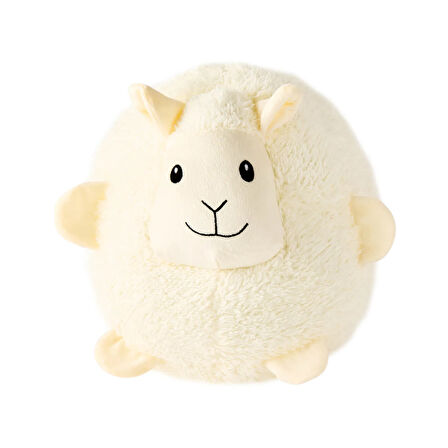 Soft Kuzu Figürlü Yastık - Beyaz - 30x25 cm