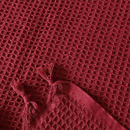 Soft Alora Tek Kişilik Yatak Örtüsü - Kırmızı - 160x230 cm