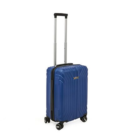 Vertical Line Kabin Boy ABS Valiz - Gece Mavisi - 57x37x23 cm