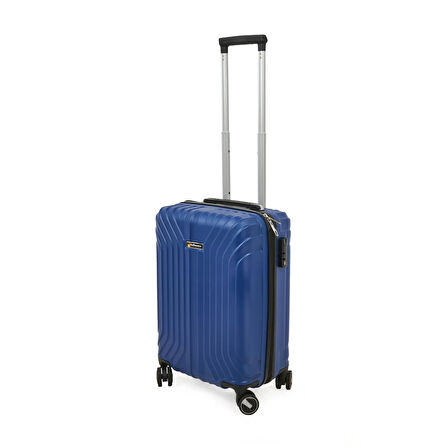 Vertical Line Kabin Boy ABS Valiz - Gece Mavisi - 57x37x23 cm