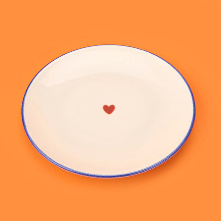 Kitchen 4'lü Kalpli Pasta Tabağı - Renkli - 20 cm