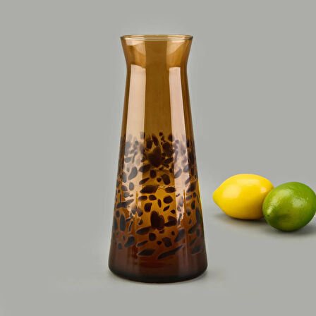 Leopar Cam Karaf - Kahverengi - 1150 ml