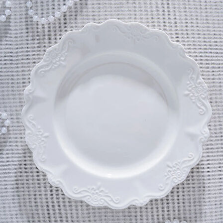 King Pasta Tabağı - Kırık Beyaz - 22 cm