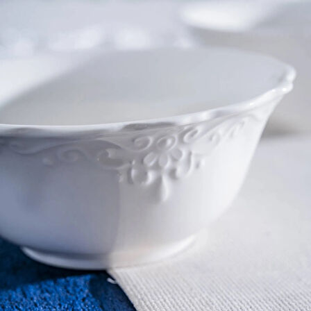 King Çorba Kasesi - Kırık Beyaz - 14 cm