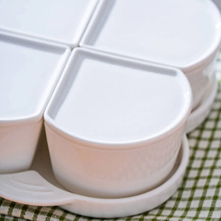 Pure Line 4'lü Kahvaltılık Seti - Beyaz