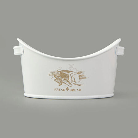 Kayık Ekmeklik - Beyaz - 24x18,5 cm