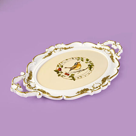 Kitchen Birdy Hürrem Tepsi - Renkli - 48 cm