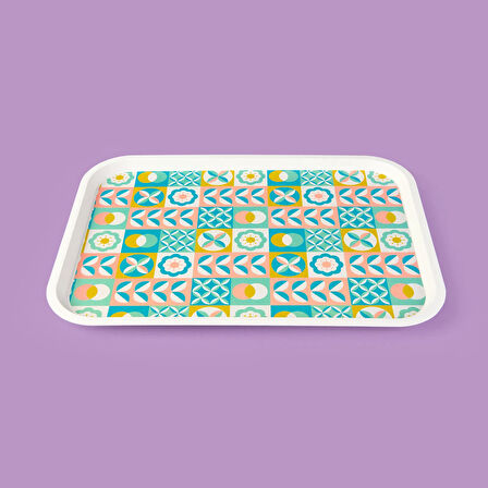Kitchen Colorful Tepsi - Renkli - 42x30 cm