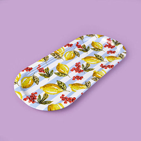 Limecello Sunumluk Tepsi - Renkli - 34,9x15,9 cm