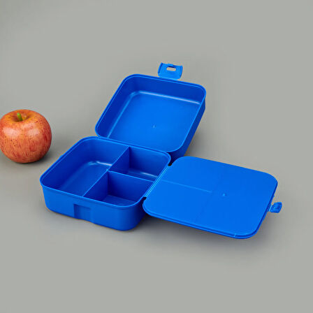 Leya Erkek Çocuk Matara ve Beslenme Kutusu Seti - Mavi - 1 lt + 500 ml