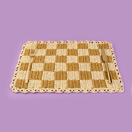 Soft Dama Supla - Bej / Kahverengi - 30x45 cm