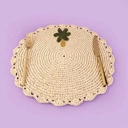 Soft Palm Supla - Bej - 33x33 cm