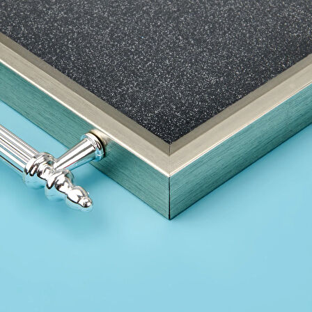 Kitchen Mini Tepsi - Silver - 29x18 cm