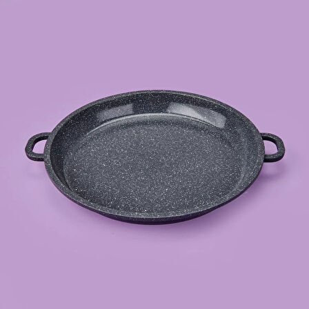 İki Kulplu Gözleme Tavası - Siyah - 36 cm