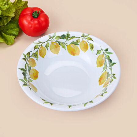 Kitchen Lemon Salata ve Meyve Kasesi - Renkli - 23 cm