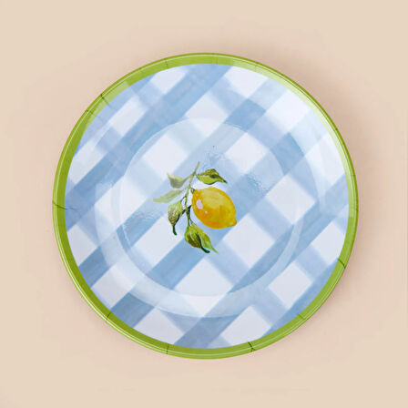 Kitchen Lemon Pasta Tabağı - Renkli - 19 cm