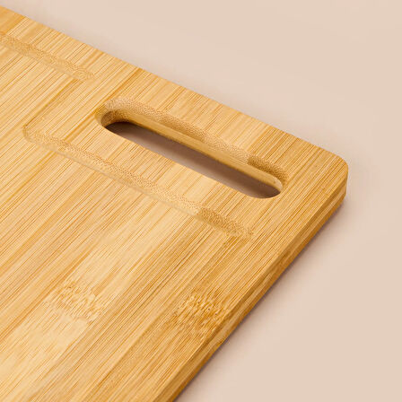 Bambu Kesme Tahtası - Açık Kahverengi - 22x32 cm