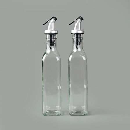 2'li Cam Yağlık Sirkelik - Şeffaf - 300 ml