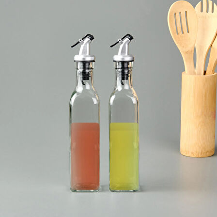 2'li Cam Yağlık Sirkelik - Şeffaf - 300 ml