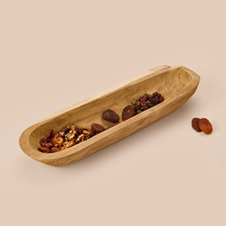Houseware Servis Kasesi - Kahverengi - 40x11x7 cm