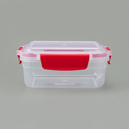 Diktdörtgen Kilitli Saklama Kabı - Asorti - 650 ml