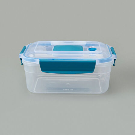 Diktdörtgen Vakumlu Kilitli Saklama Kabı - Asorti - 1,25 lt