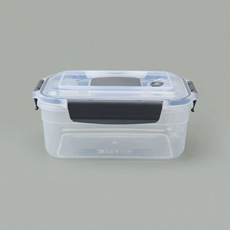 Diktdörtgen Vakumlu Kilitli Saklama Kabı - Asorti - 1,25 lt