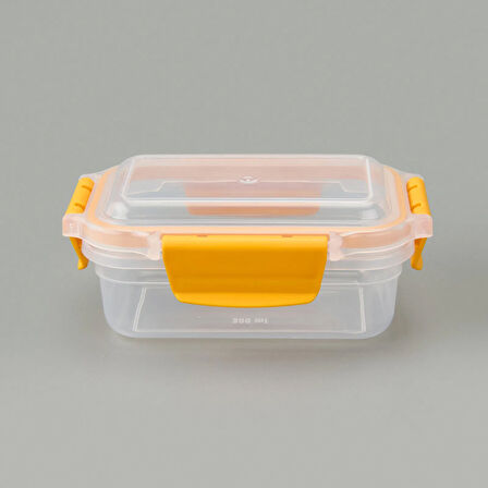 Diktdörtgen Kilitli Saklama Kabı - Asorti - 300 ml