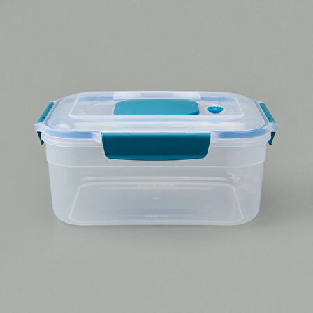 Diktdörtgen Vakumlu Kilitli Saklama Kabı - Asorti - 3,4 lt