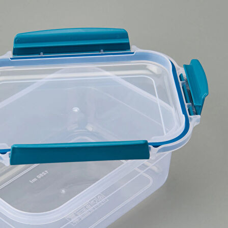 Diktdörtgen Kilitli Saklama Kabı - Asorti - 1,25 lt