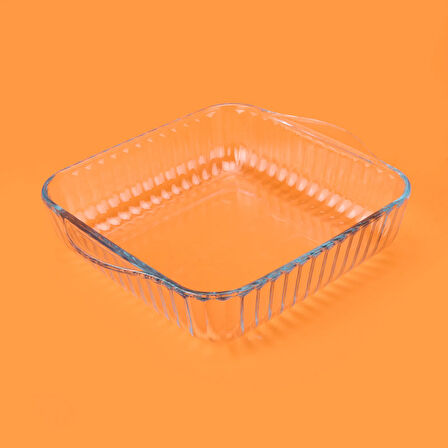 Borcam Fırın Tepsisi - Şeffaf - 19x19 cm