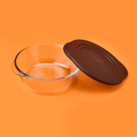 Kapaklı Borcam - Şeffaf / Siyah - 2,2 lt